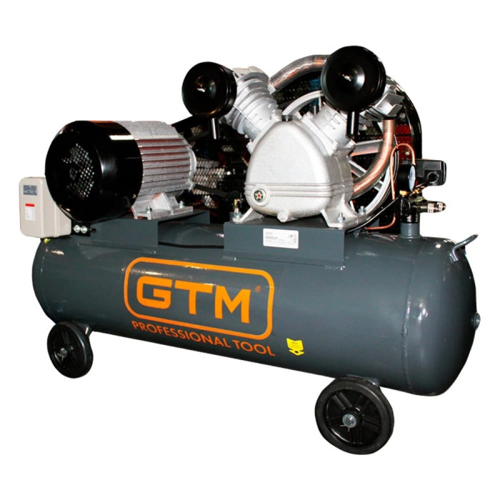 Поршневой воздушный компрессор 120 л GTM KC2090A-120L ременной (27158)