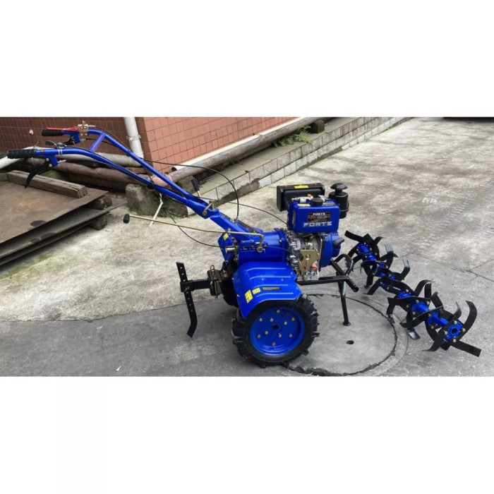 Культиватор дизельный FORTE 1050, колеса 10", синий (91633)