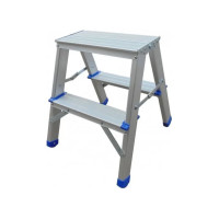 Стремянка алюминиевая Werk LB402 двухсторонняя (90244)