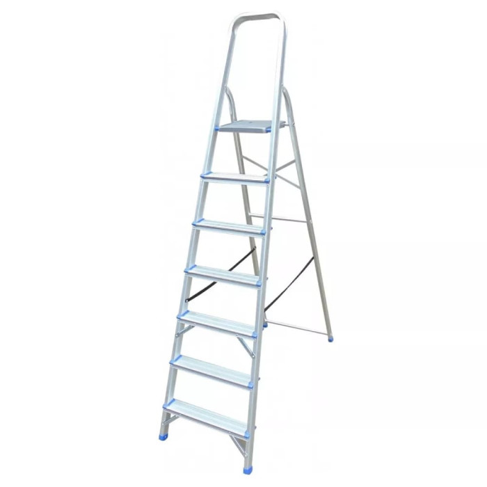 Стремянка алюминиевая свободностоящая Werk LJG307D 7 ст. (90242)