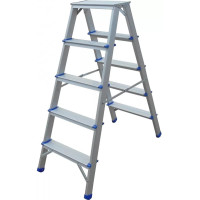 Стремянка алюминиевая Werk LB405 5 ст. двухсторонняя (90247)