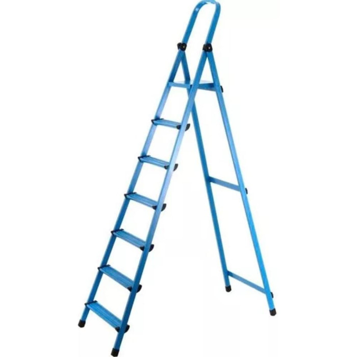 Стремянка металлическая WORK'S 407 (7 ст., синяя) (63274)