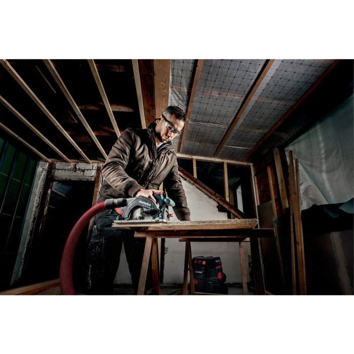 Акумуляторна пила циркулярна ручна Metabo KS 18 LTX 57 Set із торцювальною шиною KFS 44 (691195000)