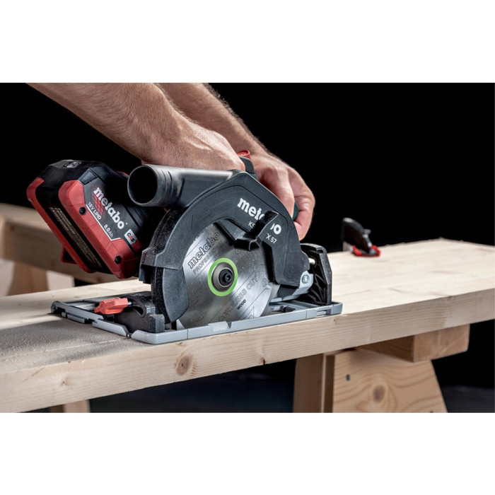 Акумуляторна пила циркулярна ручна Metabo KS 18 LTX 57 Set із торцювальною шиною KFS 44 (691195000)