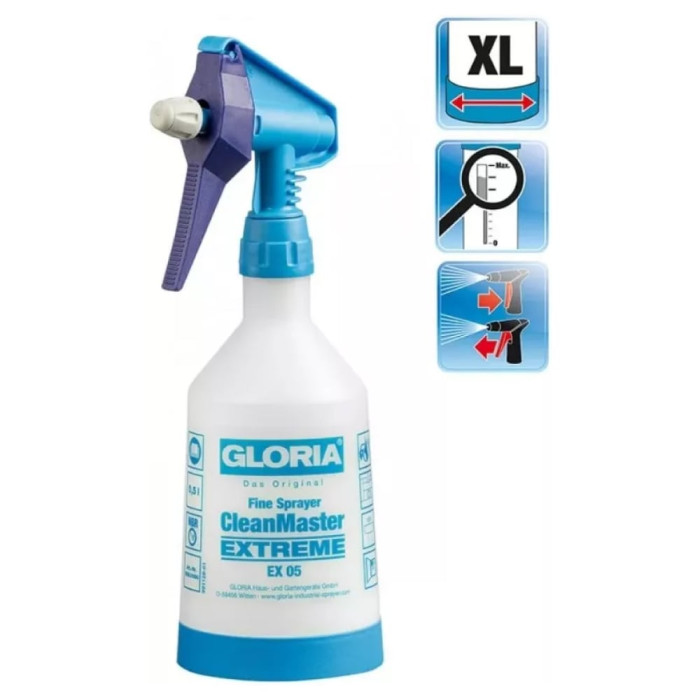 Ручной пульверизаторный опрыскиватель Gloria CleanMaster Extreme EX05, 0.5 л (81065)