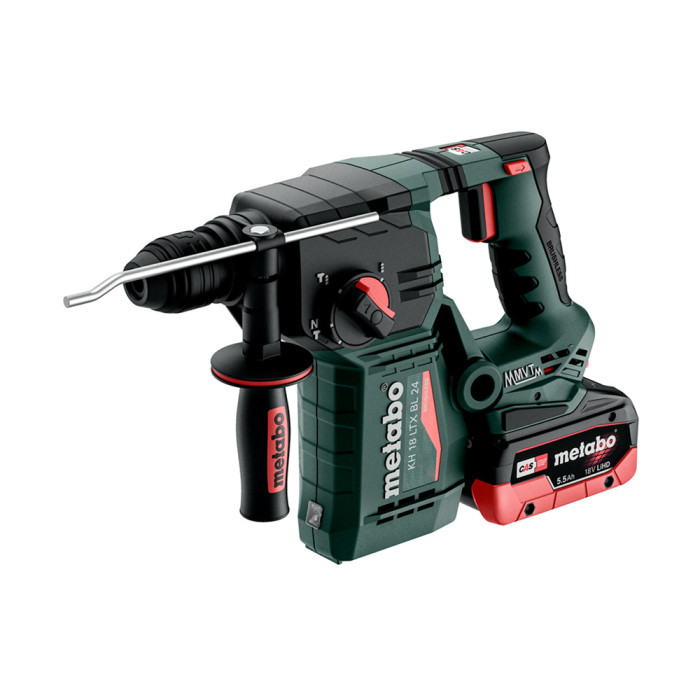 Аккумуляторный перфоратор бесщеточный Metabo KH 18 LTX BL 24 (2x LiHD 5,5Ah, ASC 145, metaBOX 165 L) (601713660)
