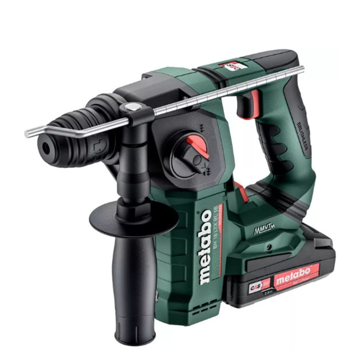 Перфоратор акумуляторний SDS-plus Metabo BH 18 LTX BL 16, 18В, 2х2.0Аг, 2-х. реж, 1.3 Дж (ЕРТА), SC 30 (metaBOX 145) (600324500)