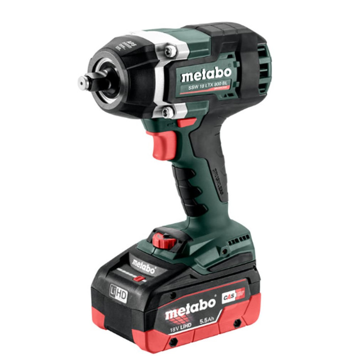 Аккумуляторный ударный гайковерт Metabo SSW 18 LTX 800 BL, 2x5.5AH LIHD; зарядка ASC 145; METABOX 145 L (602403660)