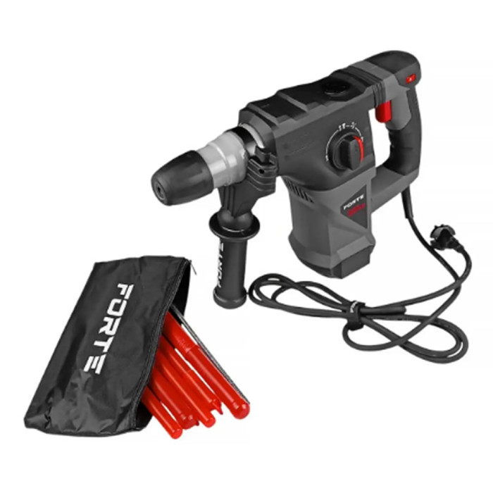 Перфоратор FORTE RH 38-19 RV 1900 Вт, 38 мм, 5 Дж, 3 режима (133495)