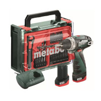 Аккумуляторная дрель-шуруповерт 12 В Metabo PowerMaxx BS Basic + Мобильная мастерская (600080710)