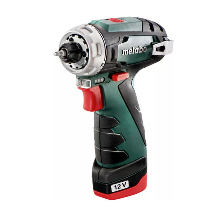Аккумуляторная дрель-шуруповерт 12В Metabo PowerMaxx BS Basic + 2x2.0 Ач, Зарядное устройство для LC 12 (600984500)