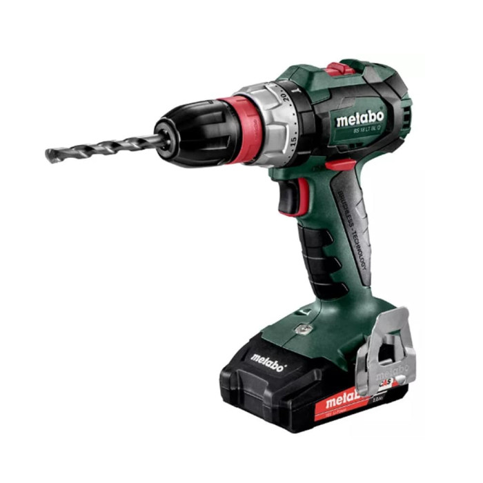 Акумуляторний дриль-шуруповерт Metabo BS 18 LT BL Q  з системою М-Quick, 2x5.5Аг LiHD(II),  зарядний ASC Ultra 30-36 (602334770)