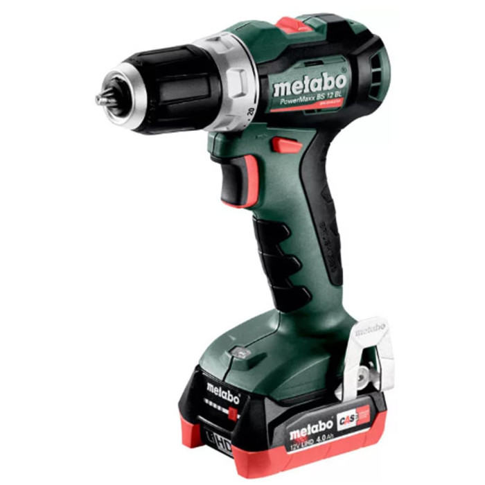 Аккумуляторная дрель-шуруповерт Metabo PowerMaxx BS 12 BL + 2x2.0 Ah, зарядное устройство SC 30, metaBox 118 (601044500)