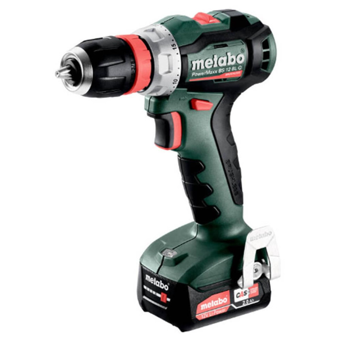 Аккумуляторная дрель-шуруповерт Metabo PowerMaxx BS 12 BL Q + 2x2.0 Ah, зарядное устройство SC 30, metaBox 118 (601045500)