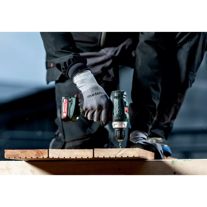 Аккумуляторная дрель-шуруповерт Metabo PowerMaxx BS 12+2х2.0Аг (Slide-in), зарядка SC-30, кейс МС05 (601036500)