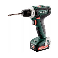 Аккумуляторная дрель-шуруповерт Metabo PowerMaxx BS 12+2х2.0Аг (Slide-in), зарядка SC-30, кейс МС05 (601036500)