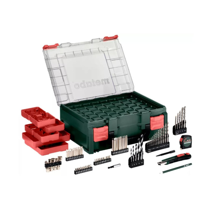 Аккумуляторная дрель-шуруповерт с набором инструментов Metabo SB 18 L, 2x2Ah Li-Power, зарядное устройство для SC 30 (614053710)