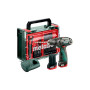  Акумуляторний ударний дриль Metabo PowerMaxx SB Basic +12V 2x2Ah LiPOWER, Зарядний пристрій LC 40 (600385710)