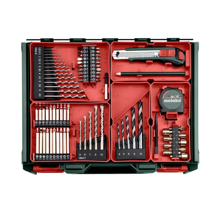 Аккумуляторная ударная дрель шуруповерт Metabo SB 18 Set (602245710)