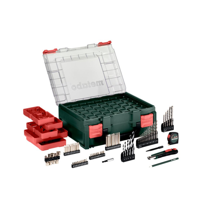 Аккумуляторная ударная дрель шуруповерт с инструментом Metabo SB 18 L BL, 2x2Ah Li-Power; зарядка SC 30 (613157710)