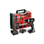 Аккумуляторная ударная дрель шуруповерт с инструментом Metabo SB 18 L BL, 2x2Ah Li-Power; зарядка SC 30 (613157710)