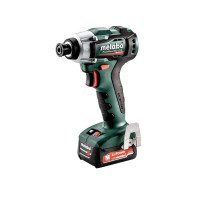 Аккумуляторный ударный гайкокрут Metabo PowerMaxx SSD 12 BL - 2х2.0Аг (Slide-in), зарядка SC-30, кейс МС05 (601115500)