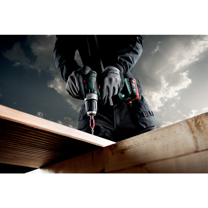 Аккумуляторный ударный шуруповерт с бесщеточным двигателем Metabo PowerMaxx SB 12 BL - 2x4.0 Ah, ASC 55, metaBox 118 (601046800)