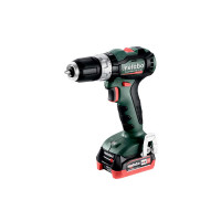 Аккумуляторный ударный шуруповерт с бесщеточным двигателем Metabo PowerMaxx SB 12 BL - 2x4.0 Ah, ASC 55, metaBox 118 (601046800)