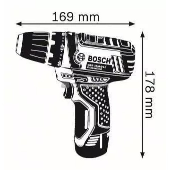 Акумуляторний шуруповерт Ni Bosch GSR 10.8-2-LI (solo) (0601868101)