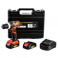 Дрель-шуруповерт аккумуляторный GTM DS18/40P (2690) + аккумулятор - 2шт, зарядное устройство, пластиковый кейс