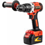 Дрель-шуруповерт аккумуляторный GTM DS18/50BL (2897), кейс, зарядное устройство, аккумулятор Li-ion 2А*ч - 2шт.