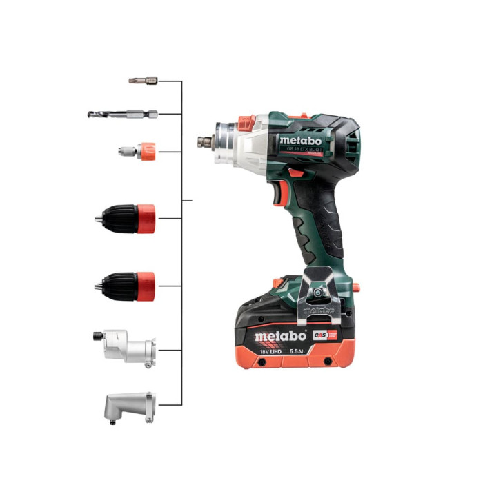 Дрель-шуруповерт аккумуляторный Metabo GB18LTXBLQI + Резьбонарезчик (602362850)