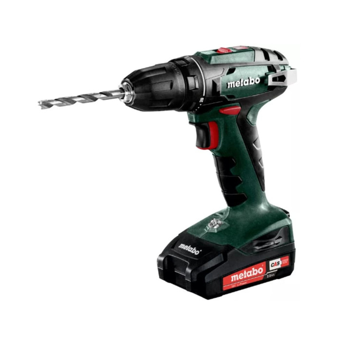 Дриль-шуруповерт Metabo BS 18, 2xLi-Power 2.0 Аг, зарядний пристрій SC 60 Plus, чемодан (602207560)