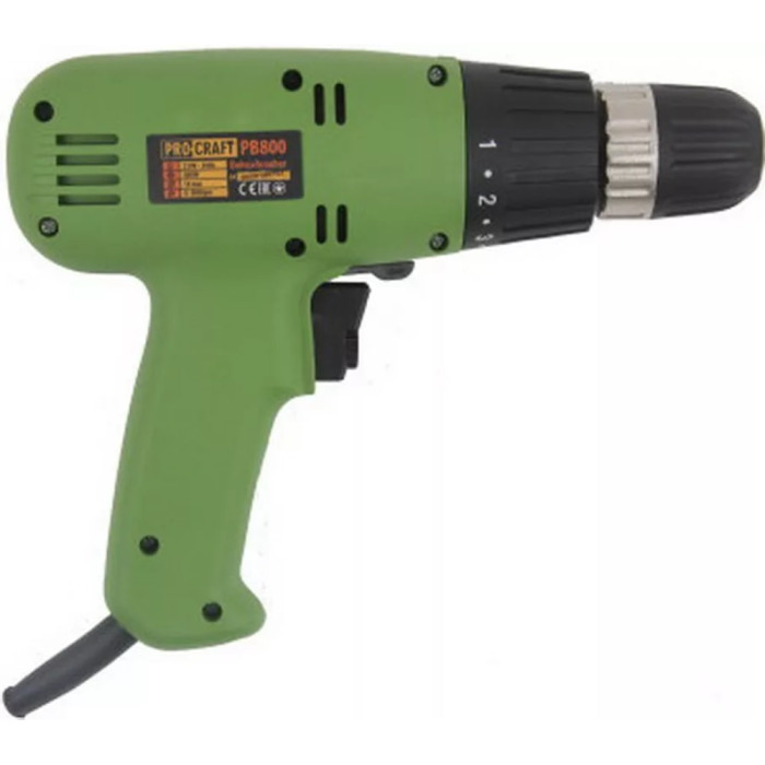 Шуруповерт сетевой PRO-CRAFT PB-800 (000800)