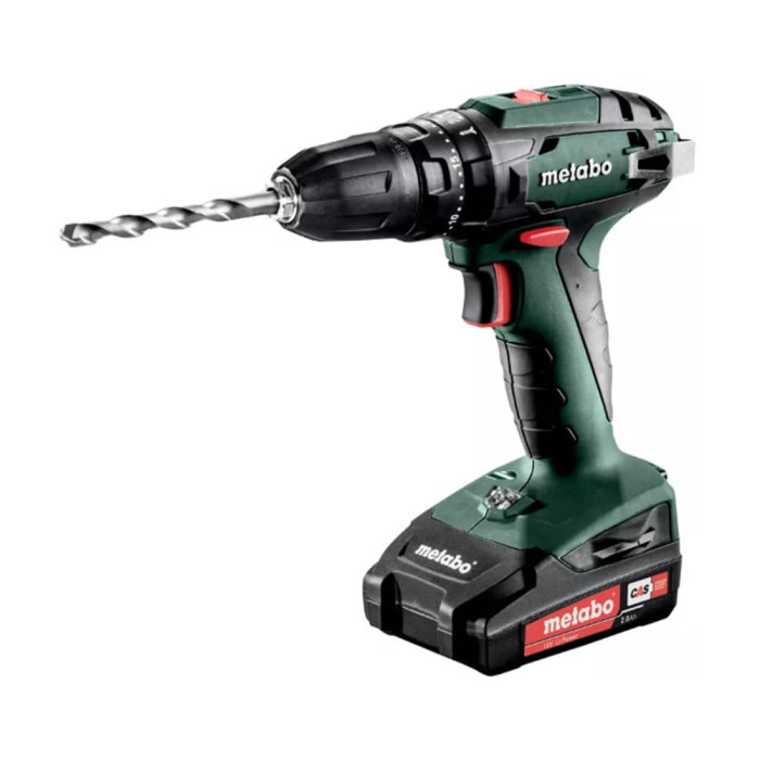 Ударний дриль-шуруповерт акумуляторний Metabo SB 18, 18V 2x2Ah LiPOWER, Зарядний пристрій SC 36, metaBOX 145 (602245560)