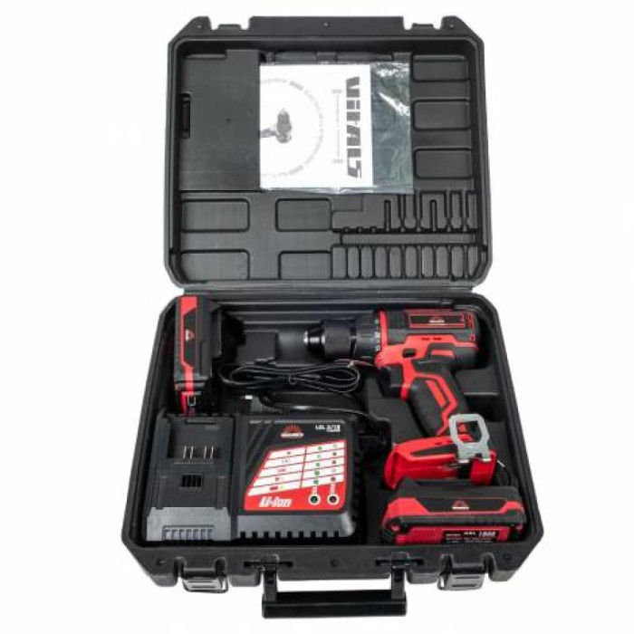 Дриль-шуруповерт акумуляторний Vitals Professional AUpd 18/2tli Brushless kit (90214N)