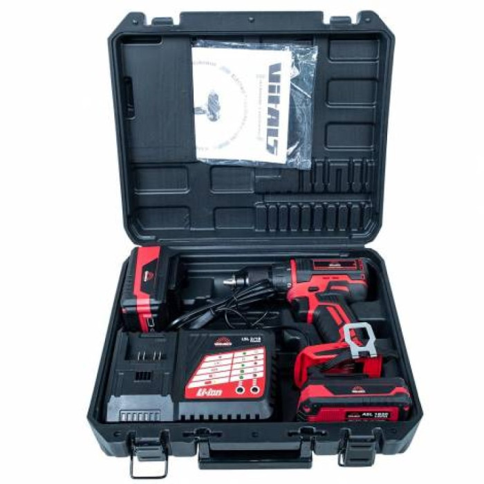 Дриль-шуруповерт акумуляторний Vitals Professional AUpc 18/4tli Brushless kit (90215N)