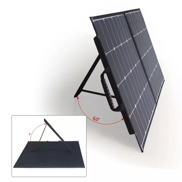 Портативна cонячна панель EnerSol ESP-100W, 100 Вт, 18В , вага 2.2 кг