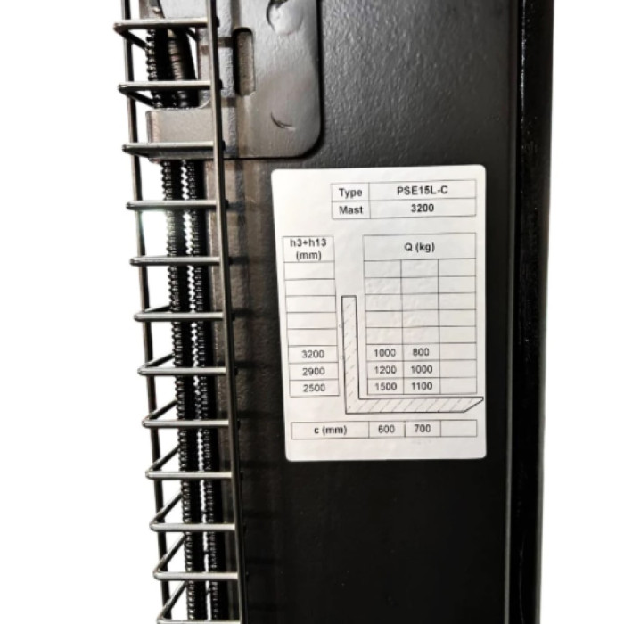 Штабелер электрический самоходный GTM PSE15L-C 3200 1,5т/3,2м 24В/60Ah Li-ion (92422)