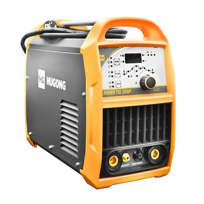 Інвертор аргонодуговий Hugong PowerTig 200 DP DC, 230В, TIG 5-200/MMA 20-200 (750010300)