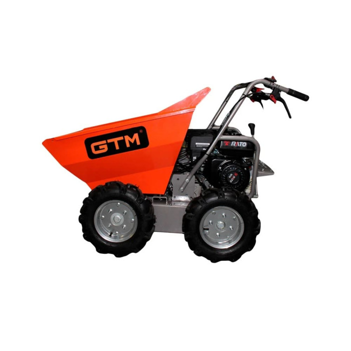 Самоходная строительная тележка думпер GTM T30 300 кг на колесах (39296)