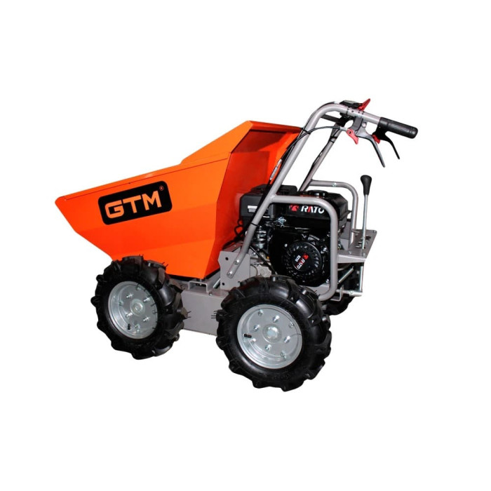 Самоходная строительная тележка думпер GTM T30 300 кг на колесах (39296)