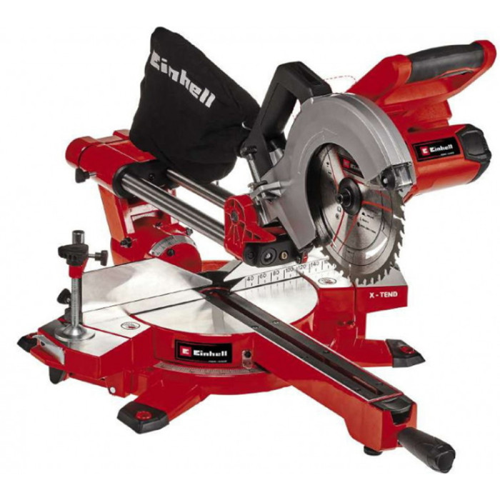 Пила торцовочная Einhell TC-SM 254 (4300385) наклон головы влево на 45°, лазер