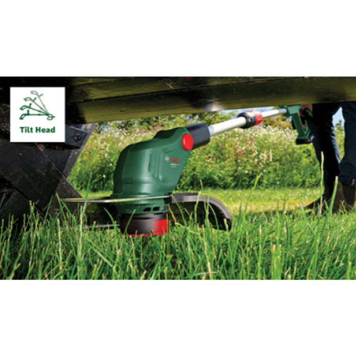 Тример для трави акумуляторний Bosch UniversalGrassCut 18V-26-500 + (1х Акумулятор PBA 18V 2,0 Ah + Зарядний пристрій AL 18V-20) (06008C1F00)