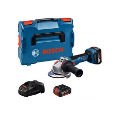 Болгарка Bosch GWS 18V-11 S+ (2 аккумулятора GBA 18V 5.0Ah и вредоносное устройство GAL 1880 CV + L-BOXX 136)