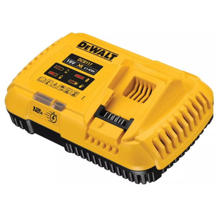 Зарядний пристрій DeWALT DCB117, 18 В, 54 В, вихідний струм 12 A, вага 1 кг