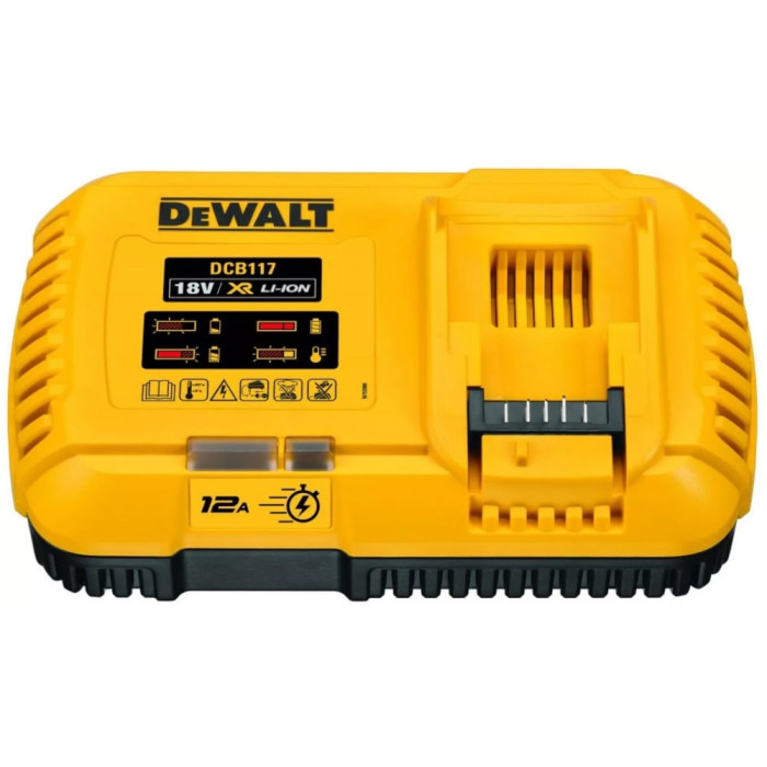 Зарядний пристрій DeWALT DCB117, 18 В, 54 В, вихідний струм 12 A, вага 1 кг