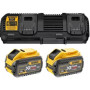 Зарядний пристрій DeWALT DCB132X2, 2 акумулятора