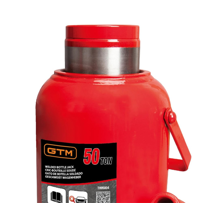 Домкрат гидравлический бутылочный GTM TH95004 50т (280-450мм) (32916)