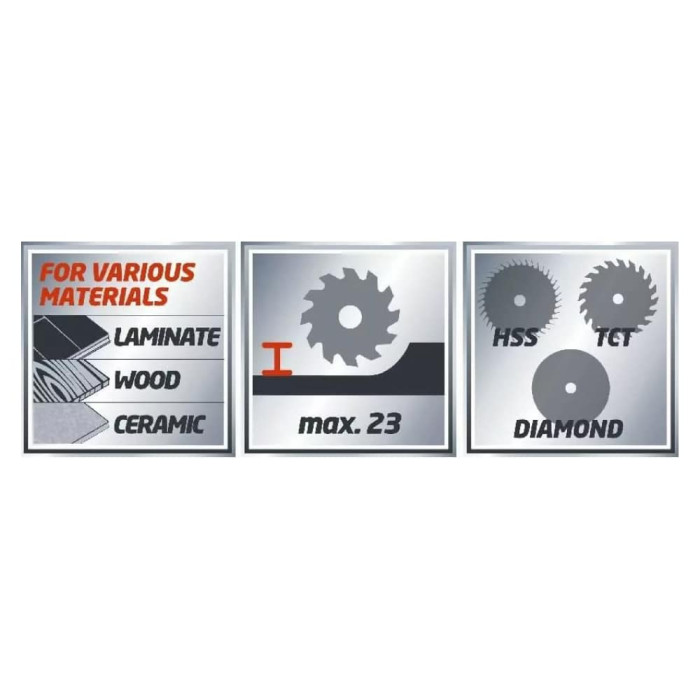 Минипила дисковая Einhell TC-CS 860/1 Kit
